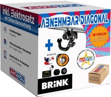 BRINK AHK für Mercedes CLA Shooting Brake 15-19 diag. abn. + 13-pol ES ABE