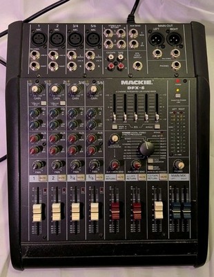 Mackie DFX-6 Integrated 6 Channel Live Sound Mixer Pre Owned with
