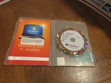 Windows 7 Professional 32-Bit Software SP 1 *No Product Key* Disc  & book