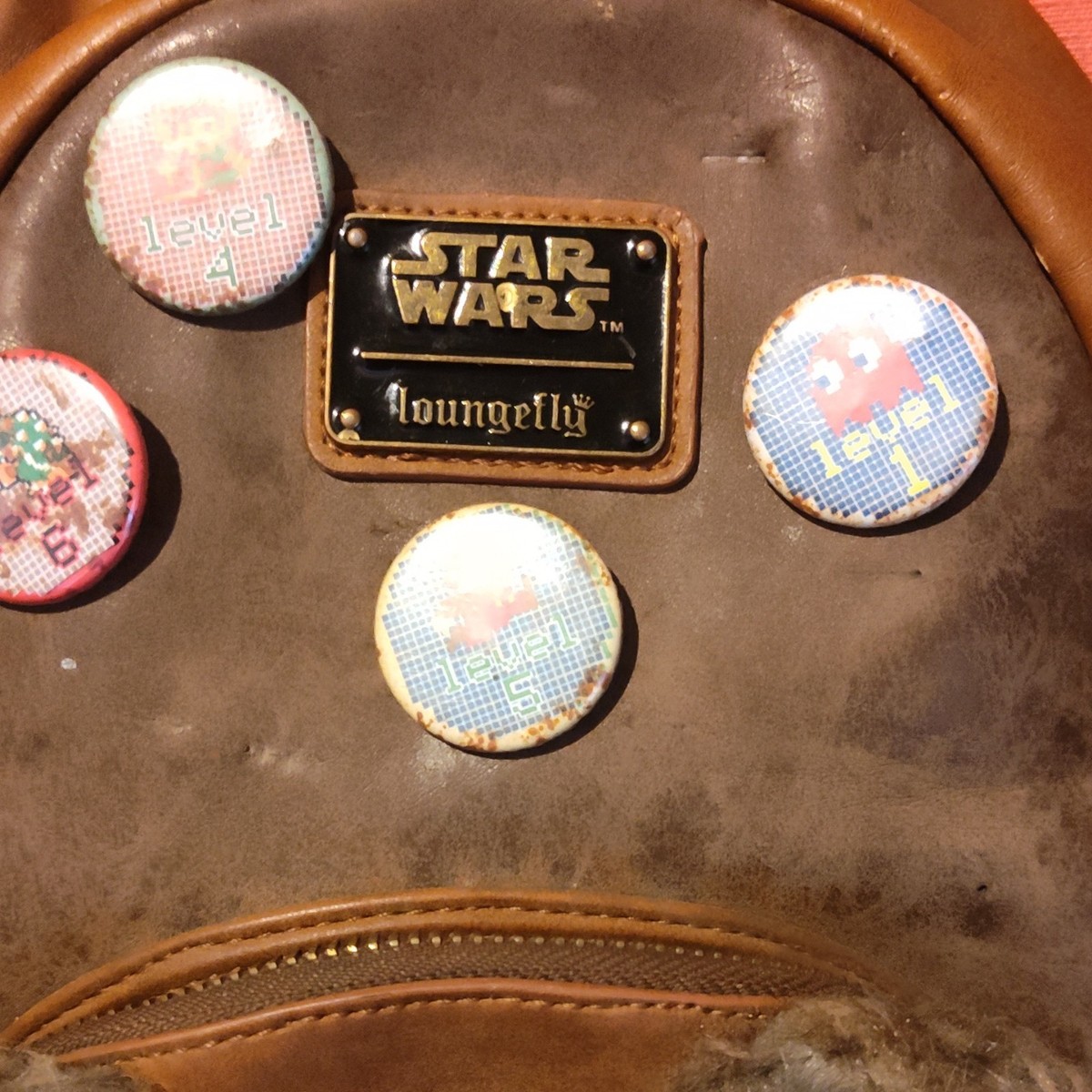 Loungefly Star Wars Ewok Brown Faux Fur Backpack Adjustable  display picture 3
