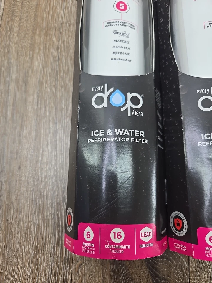 EveryDrop Whirlpool Genuine Refrigerator Ice & Water Filter 5 (EDR5RXD1) 2 Pack - Image 2 of 4