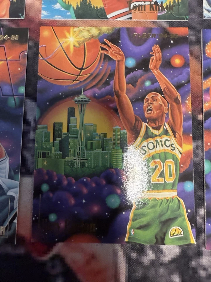 Juego completo de 9 inserciones Fleer Pro Visions NBA 1994-95 - RODMAN WEBBER HARDAWAY Foto 4 de 4