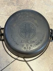 Griswold #8 Cast Iron Dutch Oven with Lid slant logo