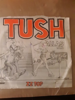 ZZ Top  Tush 7'' Record Single 45 RPM US 1975 1st Press London Dusty Hill .V-Mint