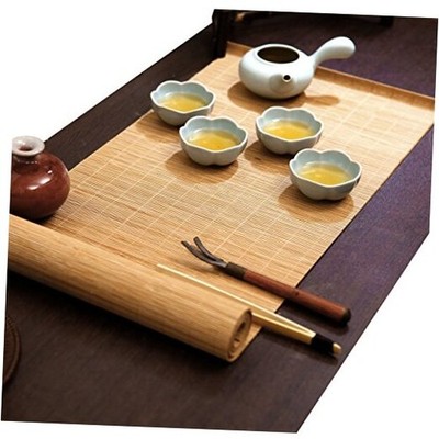 Tea Ceremony - Kung Fu Tea Set Mat Bamboo Tablemat Slat 47'' Length Natural