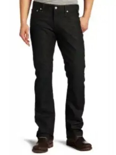 Levis 527 Boot Cut Jeans FUME Schwarz 36W x 36L Neu Mit Etikett! Kostenloser Versand!