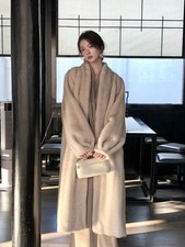 Winter Mink Velvet Womens Imitation Fur Coat Long Overcoat Ladies Loose Outwears