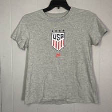 Nike USA Soccer USMNT Grey Tee XL19x25 Womens