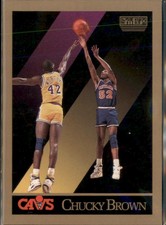 CHUCKY BROWN #49 1990 SkyBox Cleveland Cavaliers NM