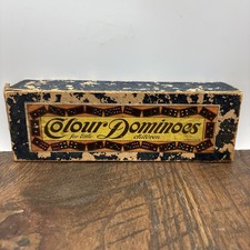 Vintage Color Dominoes Set in Box for children