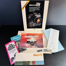 1976 NIKON NIKKORMAT EL / W / F2 Catalogs  Brochures  MORE - Excellent