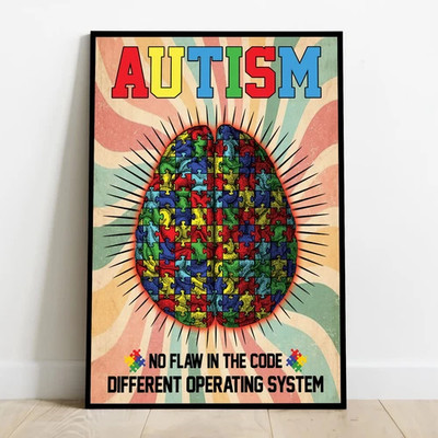 Different Operating System Autism Empowerment Poster Unframed - Godoprint
