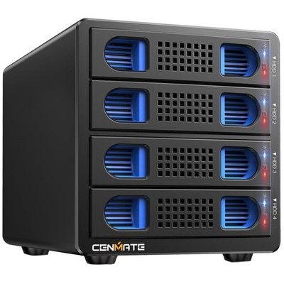 Aluminum 4 Bay Hard Drive Enclosure for Desktop/Laptop