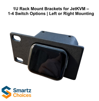 1U 19  or 10  Rack Mount for JetKVM   Modular Bracket for 1 4 Switches | L or R