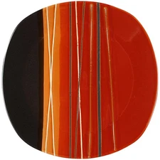 Home Trends Bazaar Red Dinner Plate 8402624