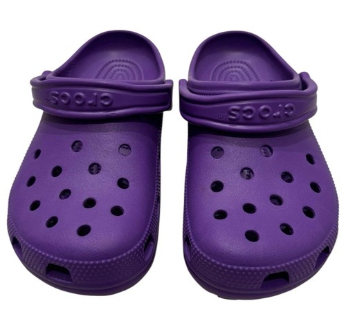 Crocs Classic Clogs Purple Women's Size 7/Men’s 5 Comfortable Casual Shoes - Picture 4 of 7