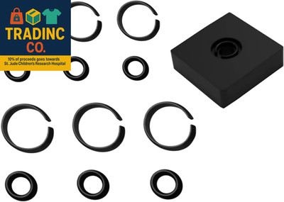 (3+3Sets) 1/2  and 3/8'' Impact Retaining Ring Clip Impact Friction Ring with O-R