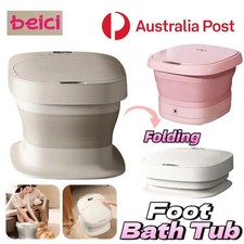 BEICI Electric Folding Heat Foot Bath Massage Fold Heated Foot Tub Warm Sauna AU