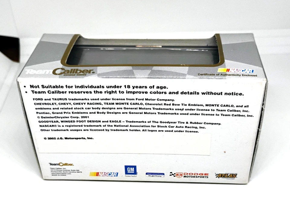 Jimmie Johnson #48 Lowes 2002 Team Caliber 1:64 Scale Nascar Diecast Car - Image 3 of 3