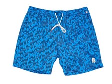 Psycho Bunny Men's Blue Stripe Swim Trunks in Neon Pool Mens Sz XL