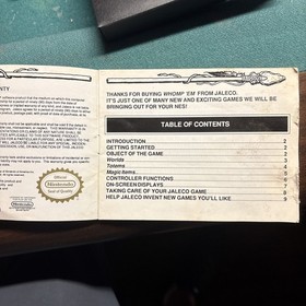 Whomp 'Em Nintendo NES Cartridge  Manual Tested.
