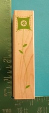 Hero Arts DIAMOND FLOWER GRAPHIC Rubber Stamp Summer Garden