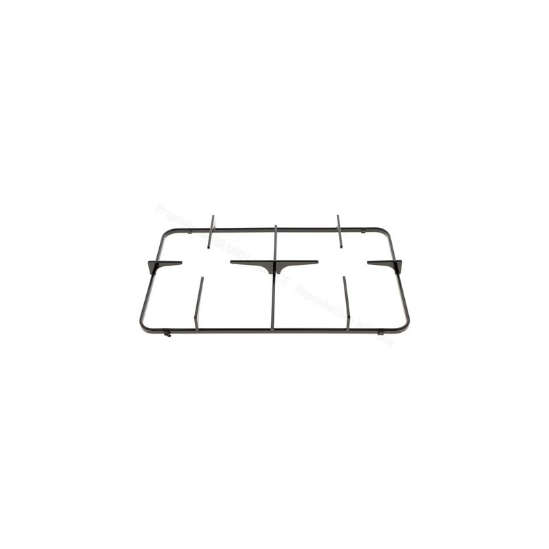 Grille émail pour table de cuisson Brandt 76X5660, pièce de rechange gaz noir