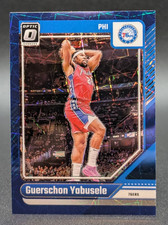 2024-25 Panini Donruss Optic Blue Velocity Prizm #168 Guerschon Yabusele 76ers