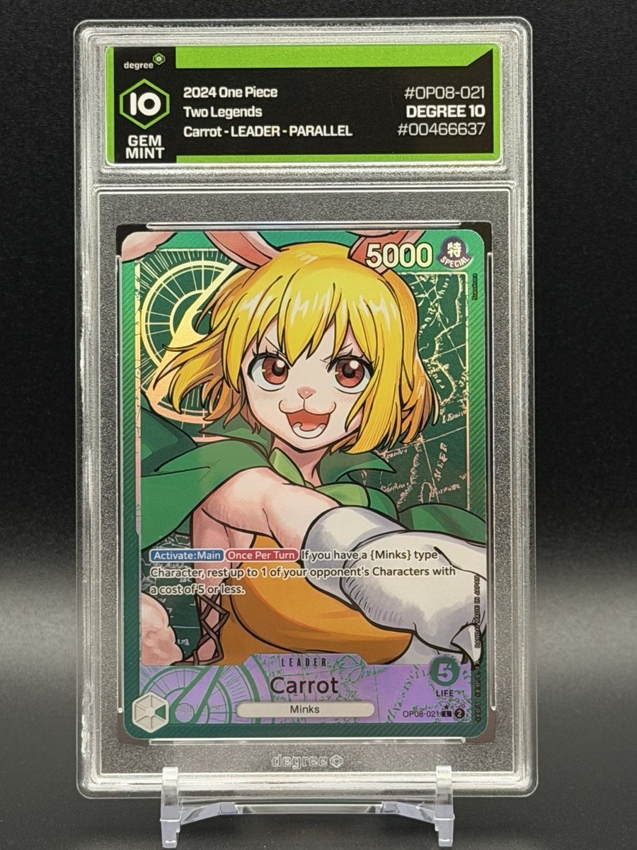 One Piece Carrot Leader Parallel Foil OP08-021 Two Legends Bandai