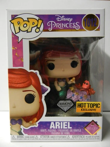 Funko Pop Disney Ultimate Princess Diamond Ariel Mermaid #1012 FLAWED BOX!