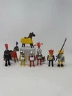 Playmobil Medieval Castle Knights Action Figures Horses Lot Vtg 1970s