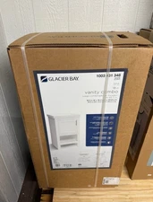 Glacier Bay Spa 18.5”W x 16.25”D x 33.75 in.H Single Sink Bath Vanity in White