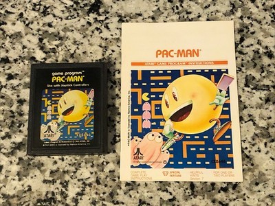 Pac-Man (Atari 2600) With Manual - Untested - Free Shipping