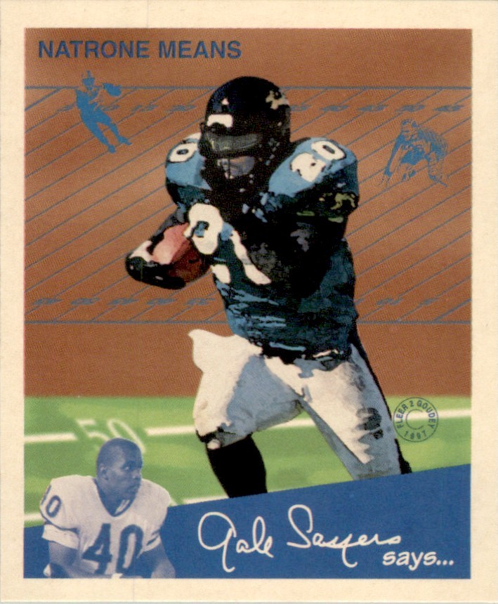 Natrone Means 1997 Fleer Goudey II #77 Jacksonville Jaguars