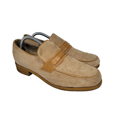 Vtg Trax Shoes Loafers Mens 10 Penny Dress Workwear Leather 44932 Slip On Shoe