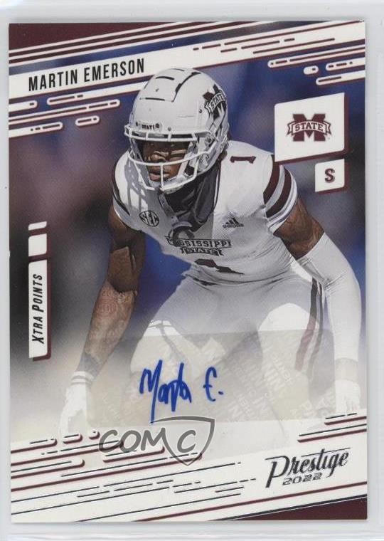 Martin Emerson Panini Chronicles Draft Picks Prestige Xtra Points Signatures #PXMEM Base