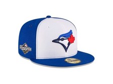 TORONTO BLUE JAYS 2025 WORLD SERIES WHITE PANEL 59fifty BASEBALL CAP Sz 7 to 8