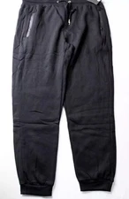 J. Come Black Drawstring Jogger Sweatpants  Size 2XL 80% Polyester 20% Cotton
