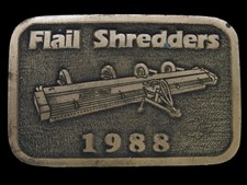 TI11108 VINTAGE 1988 FLAIL SHREDDERS FARM EQUIPMENT BELT BUCKLE