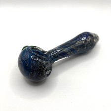 4  Glass Smoking Bowl Hand Pipe Tobacco SALE USA Blue Waves
