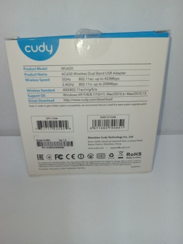 Cudy WU650 Adattatore WiFi USB AC650 433Mbps Open Box - 第 2/2 張圖片