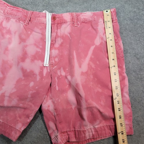 Polo Ralph Lauren Shorts Mens 40 Red Bleached Chino Flat Front - Picture 8 of 13