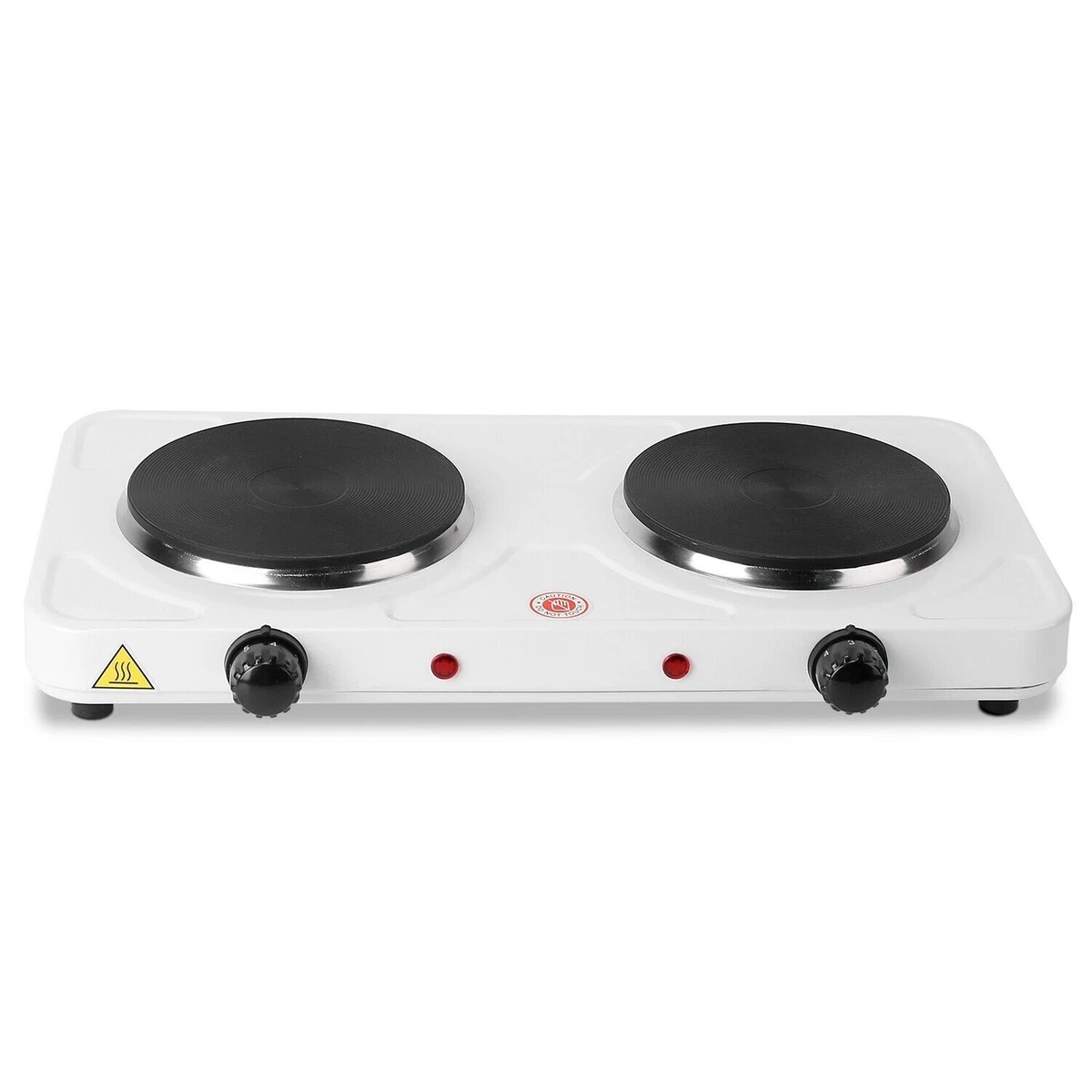 2000W Portable Electric Double Burner Hot Plate Cooktop Kitchen Cooking  Stove US