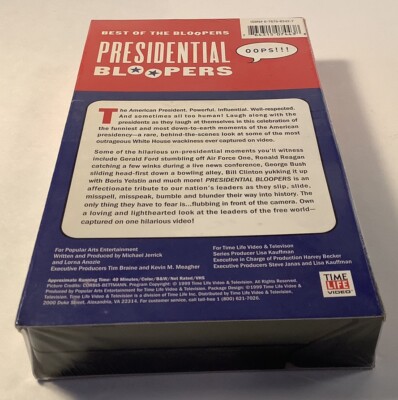 VHS TAPE “PRESIDENTIAL BLOOPERS” Features Presidents Ford, Reagan