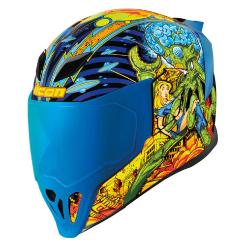 Icon AirfliteBugoid Casco Moto Blitz - Blu - Foto 4 di 5