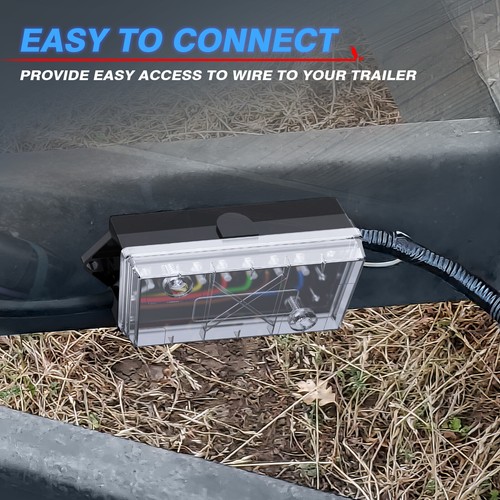 7 Gang Trailer Wire Connection Box -7 Way Electrical Trailer Junction Box US - Picture 5 of 10