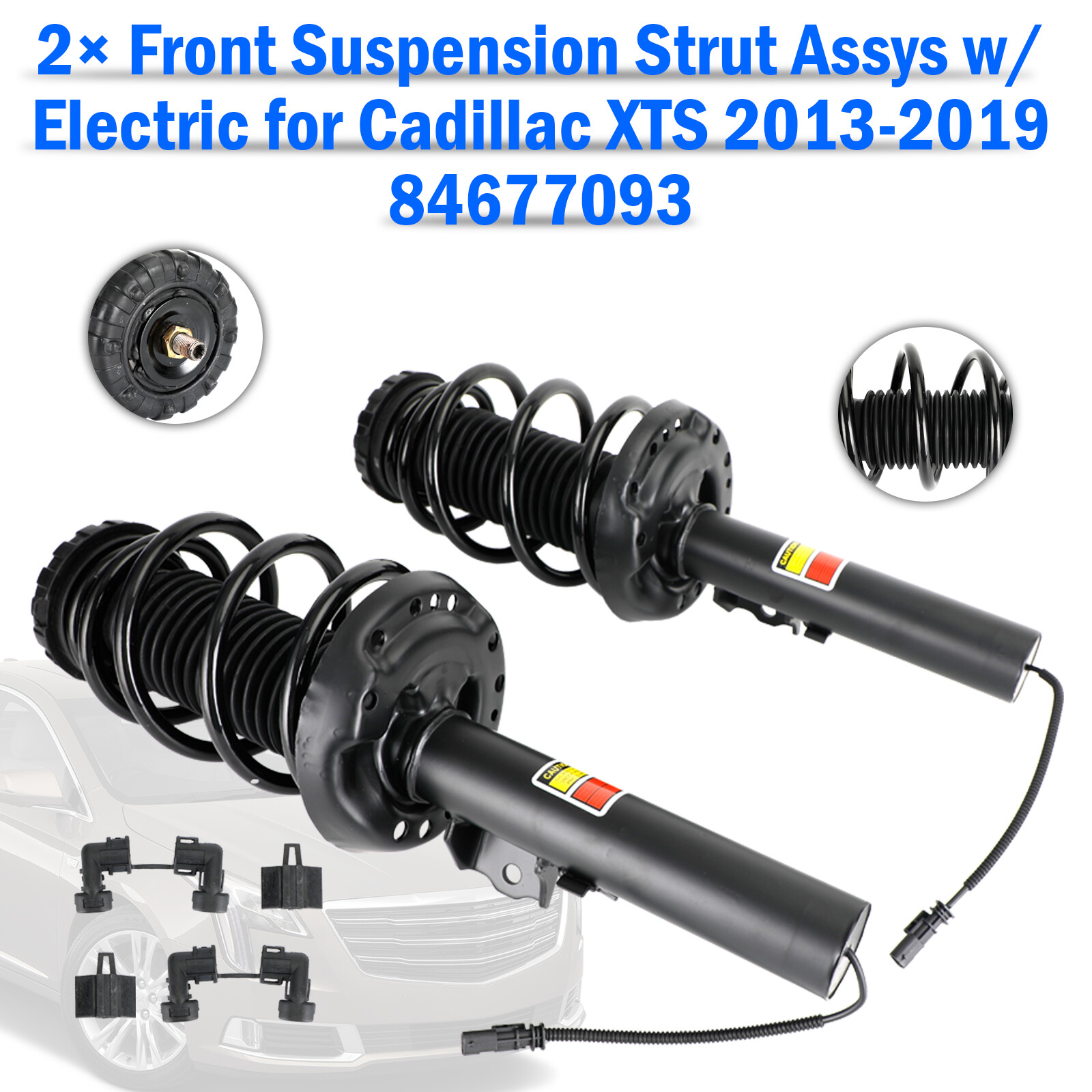 2× Front Suspension Strut Assys w/ Electric for Cadillac XTS 13-2019 84677093 UE
