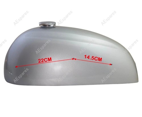 FIT FOR Norton Dominator 88 Atlas 500cc Silver Steel Petrol Fuel Gas Tank - Picture 5 of 6