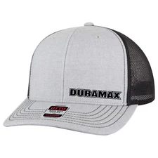  New w Tags Trucker Hat gray/black duramax diesel hat flag snapback mesh