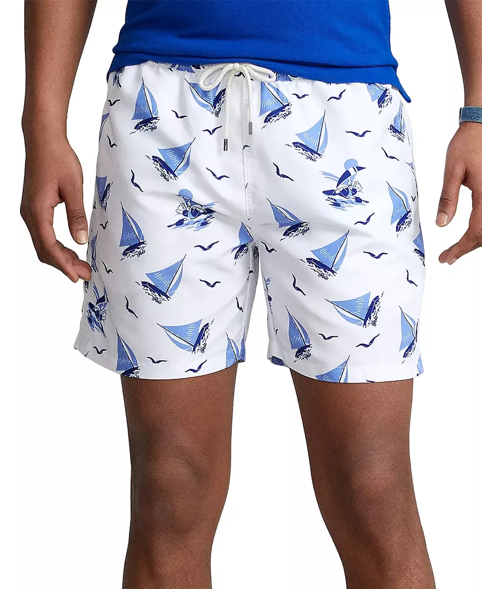 Polo Ralph Lauren Pony Sailboat Bear Surf Board Swim Trunks Beach